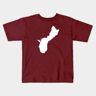 Guam Map by Basement Mastermind Kids T-Shirt